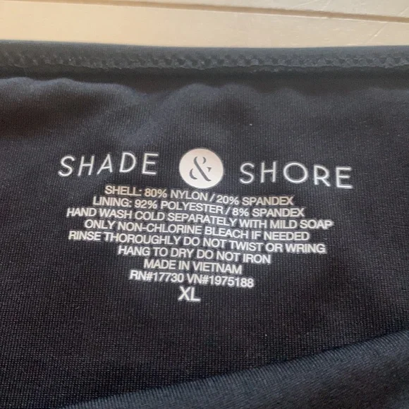 Shade & Shore Black Cutout Bikini Bottoms Size XL NWT - Picture 6 of 6